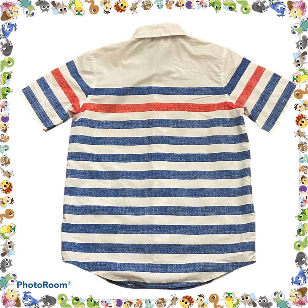 Nautica Boys Button Down Short Sleeve Shirt - Picture 2 of 4